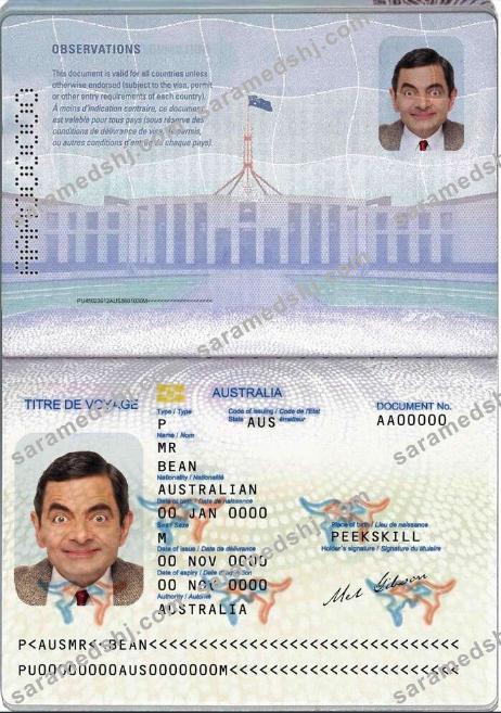 Australian passport (convention travel document)